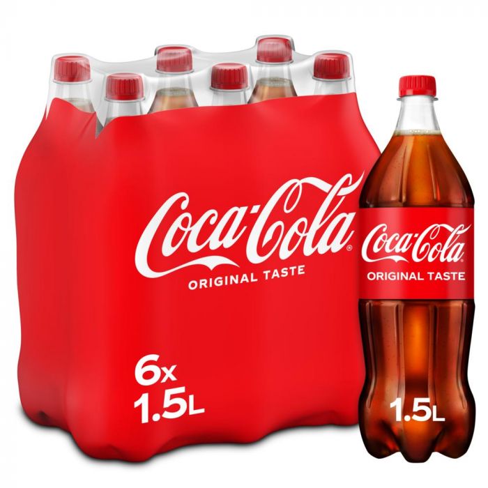 Tray Coca-Cola Regular Original Taste 1.5L Pack 6 Bouteilles