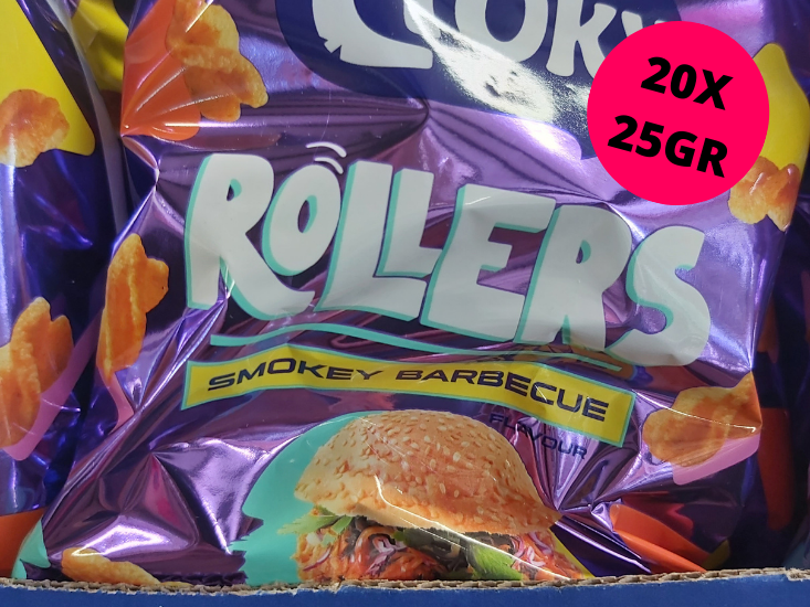 Carton Croky Chips Smokey BBQ 20 Pièces De 25Gr 