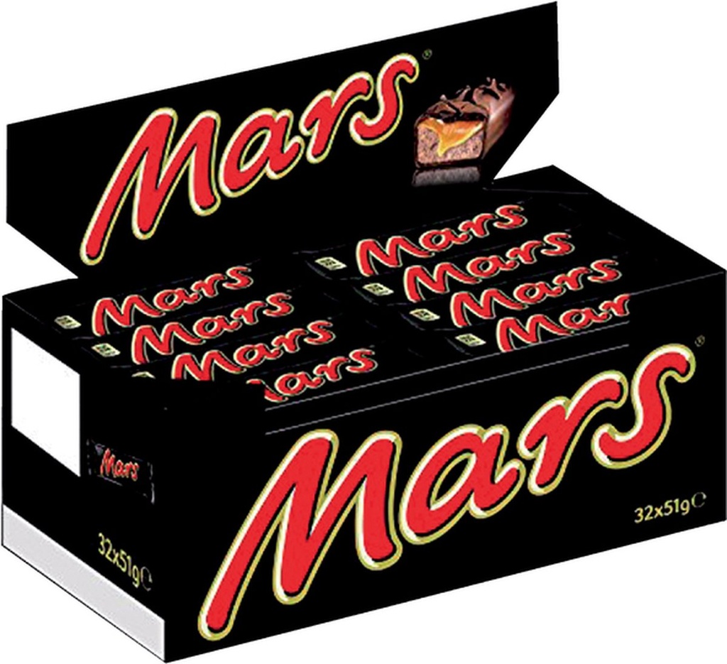 Carton Mars 32 Pièces De 51 Gr