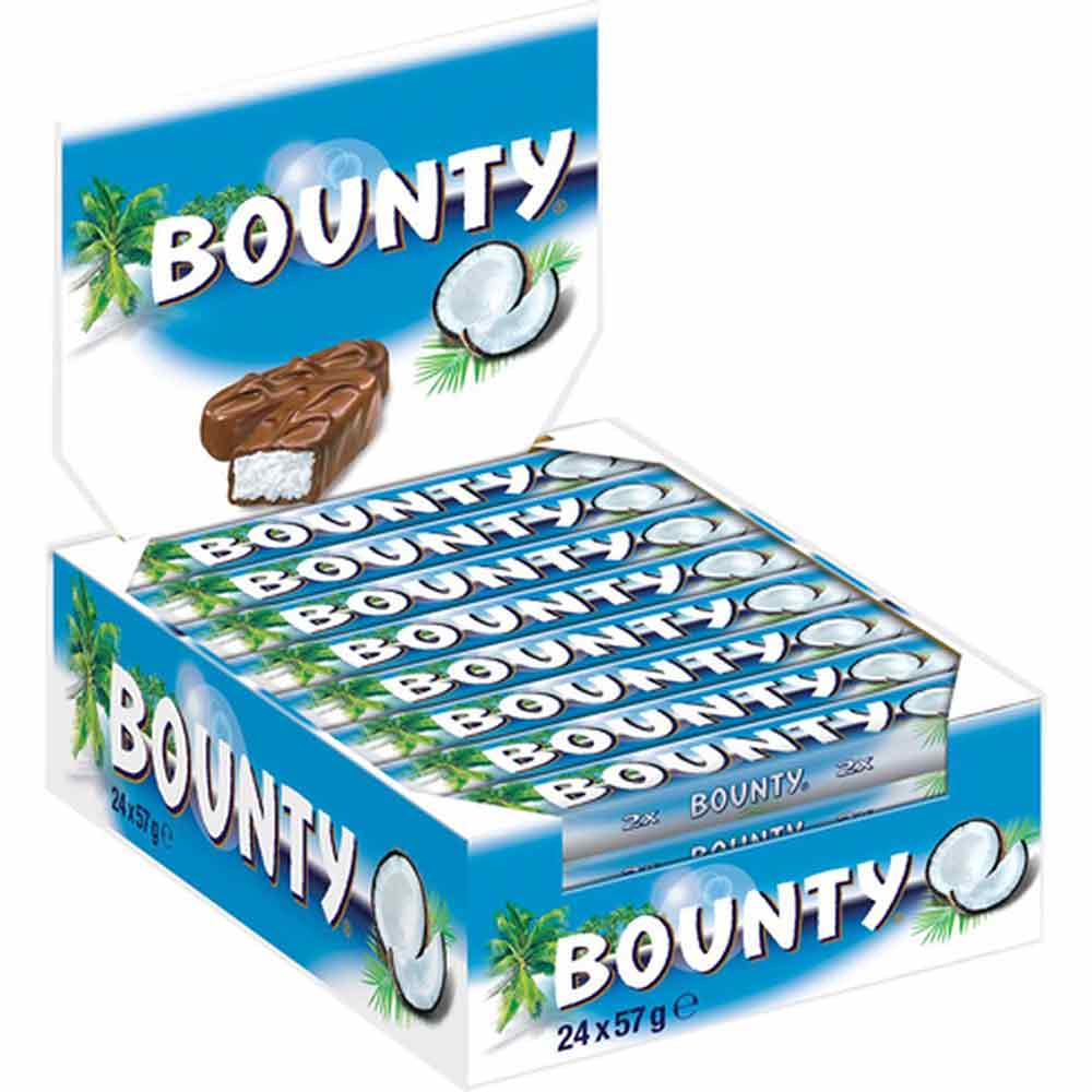 Carton Bounty 24 Pièces De 51 Gr