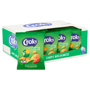 Carton Croky Chips Saveur Bolognese 20 Pièces De 40Gr