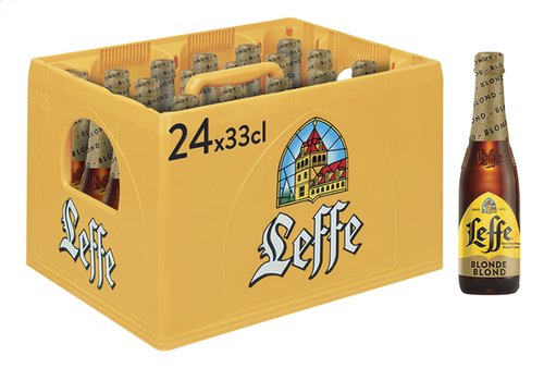 Casier Leffe Blonde 33CL 24 Bouteilles Vidange Non Comprise