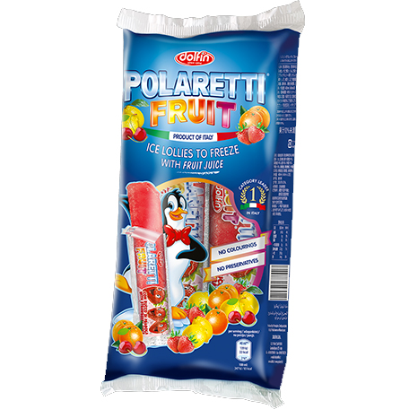 Polaretti Fruit Sucettes Glacées Au Jus De Fruits 10x40ml