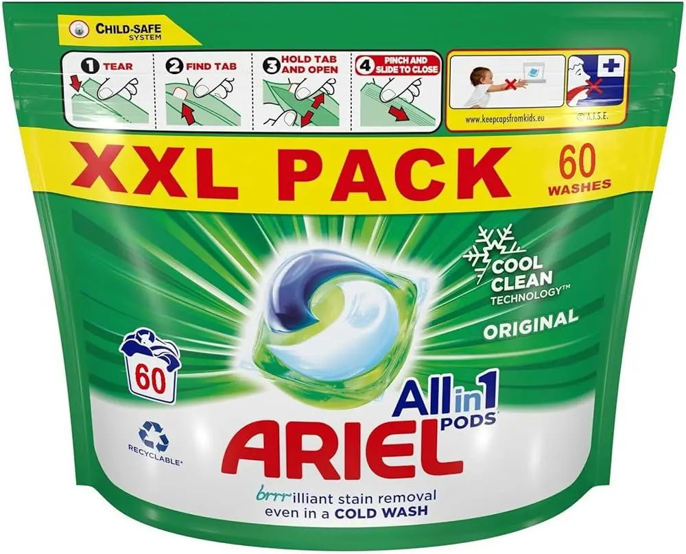 Ariel Pods All-In Original – 60 Pièces