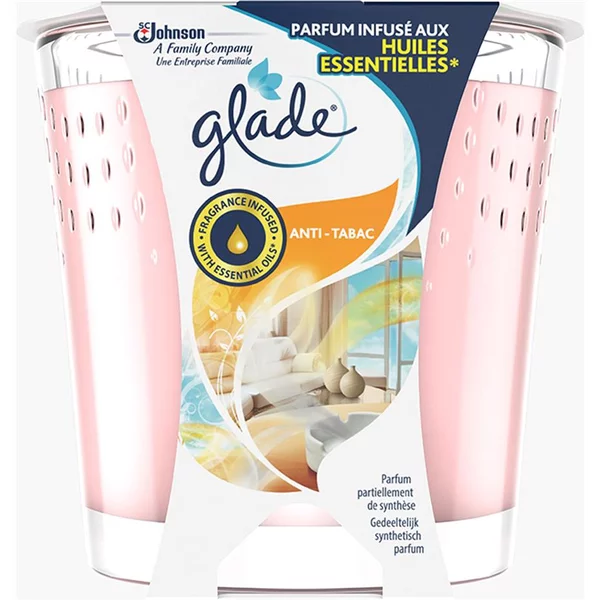 Glade Bougie Parfumée Anti Tabac 129Gr