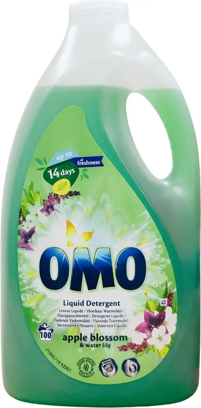 Lessive Omo Apple Blossom 5L - 100sc 