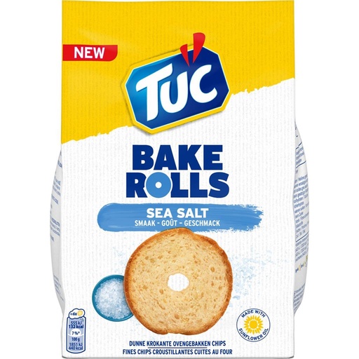 Tuc Bake Rolls Sea Salt 150Gr