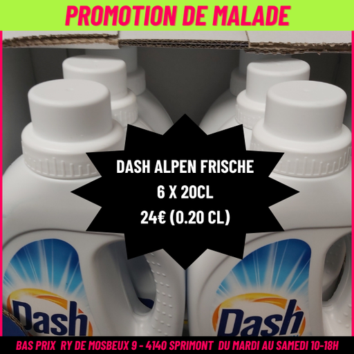 PROMO DASH ALPEN FRISCHE 6 X 20CL