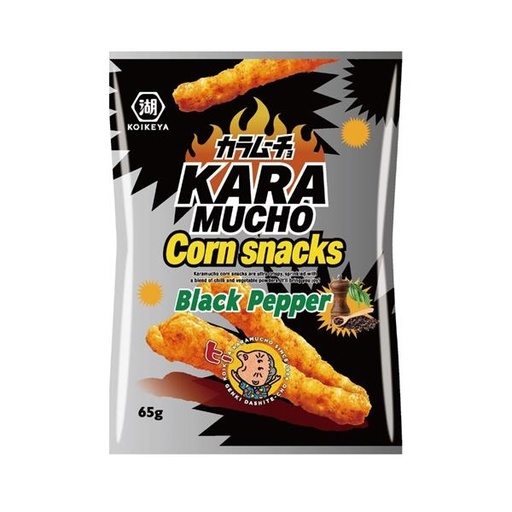 DESTOCKAGE Karamucho Corn Snacks Black Pepper 65 gr DLC 29/11/24