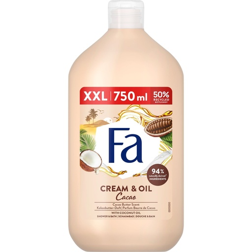 Fa Gel Douche Cream & Oil Cacao Butter 750Ml