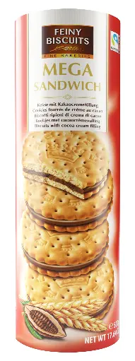 Mega Sandwich Cookies Fourrés De Crème Au Cacao 500g