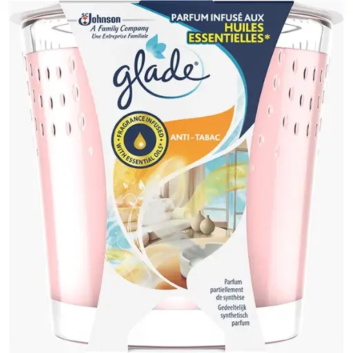 Glade Bougie Parfumée Anti Tabac 129Gr