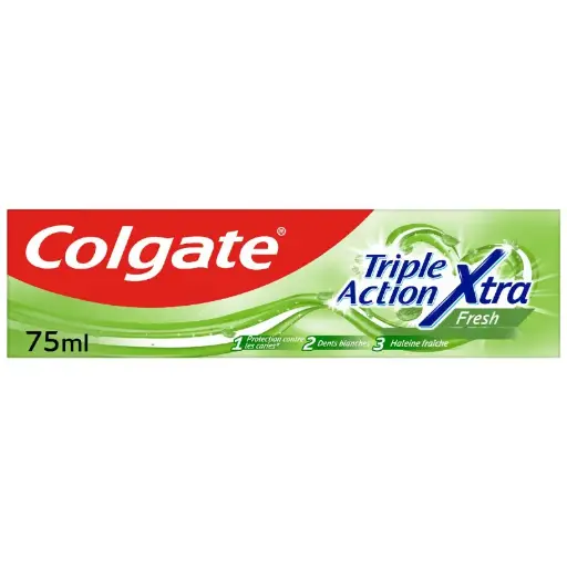 Colgate Dentifrice Triple Action Extra Fresh 75ML